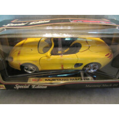 Maisto Special Edition Mustang Mach III Yellow 1:18 scale 31815 NIB (6)