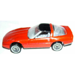 1:64 1982 Malaysia Hot wheels diecast 80s corvette metallic red w/ black roof