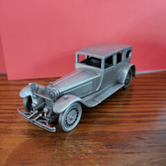 THE DANBURY MINT 1927 BUGATTI ROYALE PEWTER CAR Rare Find About 1/43 Scale