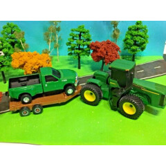 JOHN DEERE, Farm Set, ERTL, Farm Toy Tractor, Truck & Trailer, TOMY Licensed 