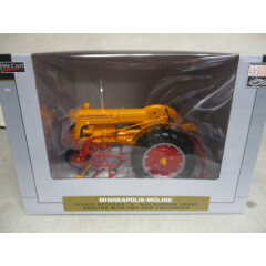 SpecCast Minneapolis Moline Model U Toy Tractor with Cultivator, 1/16 Scale, NIB