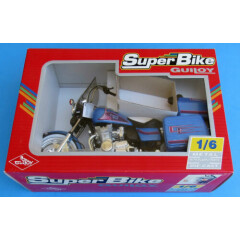 Guiloy Blue American Custom 1/6 Die-Cast with Plastic Parts Super Bike Model