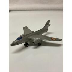Dinky Toys Airplane Vautour Jet Fighter No.60B Silver Made in France Meccano