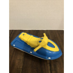 Vintage American Plastic Toys Inc Plastic Jet Ski White, light blue & Yellow