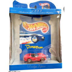 1993 Hot Wheels Dodge Viper Authentic commemorative Replica 30 Years 1968 - 1998