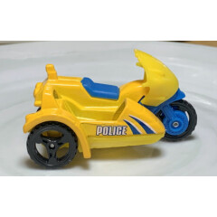 Matchbox Hero City Police Motorcycle With Sidecar Yellow 1/64 Diecast Loose