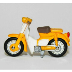 Miniature Diecast Scooter Bike Moped Yellow White Bike Small Toy
