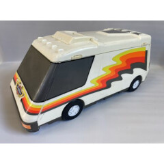Vintage Micro Machines Super Van City White Fold Out RV Camper Playset Case 1991