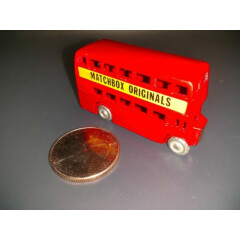 Reproduction "Matchbox Originals" No. 5 Double Decker London Bus 2 inches