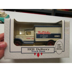 TRUE VALUE ERTL TRUCK BANK WITH KEY AND BOX