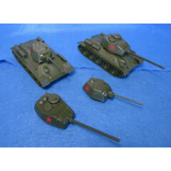 Classic Toy Soldiers WWII Russian tanks T-34/76 + 85 mm with two extra turrets