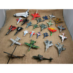 DIE-CAST Vintage Lot of 25+ MILITARY JETS & OTHER AIRCRAFT Airlines Planes 