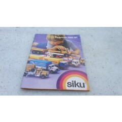 Siku catalogue 1982/83 original edition complete and in good condition 