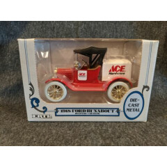 Ertl #9530 - Ace Hardware - 1918 FORD RUNABOUT DIECAST BANK 1/25 SCALE NOS NIB