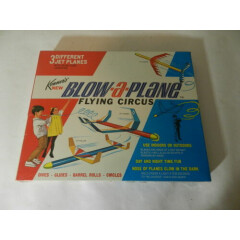 VINTAGE 1968 KENNER BLOW-A-PLANE FLYING CIRCUS- NOS- VINTAGE TOY AIRPLANE- NIP