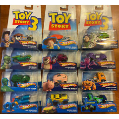 Lot of 12 Toy Story Hot Wheels - Disney Pixar Diecast - RARE