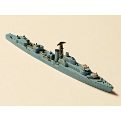 VTG TRI-ANG MINIC DIE-CAST 1:1200 M 781 HMS ANZAC BATTLE-CLASS DESTROYER BLUE 