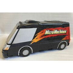 Vintage Micro Machines Super Van City Black Fold Out RV Playset Case 2003 Hasbro