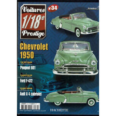 Paper cars prestige 1/18e solido no. 34 1950 chevrolet 