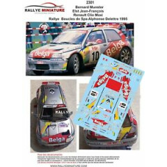 Decals 1/18 Ref 2301 Renault Clio Maxi Kit Car Munster Earrings Spa 1995 Rally