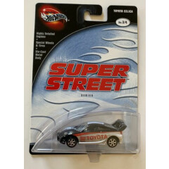100% Hot Wheels Super Street Toyota Celica Black & Siver 1:64 Scale