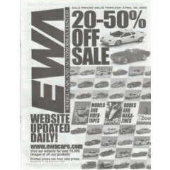 [75205] 2003 "EWA MODEL CAR & AUTOMOBILIA CENTER" CATALOGUE