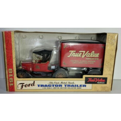 Ertl True Value Hardware 1918 Ford Tractor Trailer 1:25 Scale Bank 19127 390096