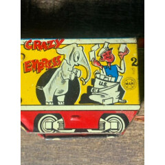 Vintage MARX Toys -- Crazy Express Train - Tin Litho Windup Train