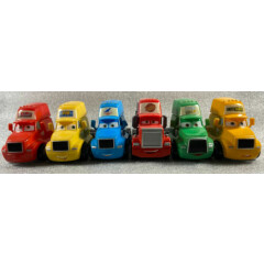 Disney Pixar Cars Semi-Truck Hauler Cabs - Lot of 6 with Mack & More! - LOOSE