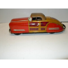 Vintage Large USA WYANFOTTE 1947 Chrysler Woody Tin Convertible. NICE & WORKS.