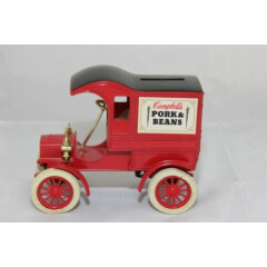 Campbells Pork & Beans Ertl 1905 Ford First Delivery Car Truck Bank Rare 