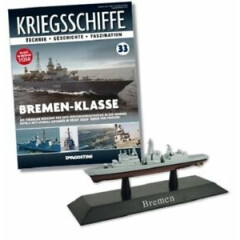 DeAgostini 1:1250 German Bundesmarine Bremen Class Frigate - Bremen, #DAKS33