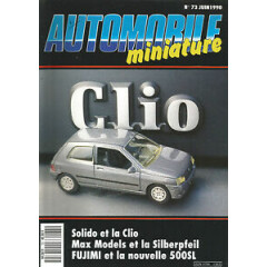 Miniature car no 73 solido and clio/max models and silberpfeil/500sl 