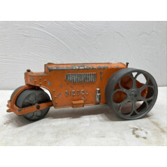 Vintage Hubley ToyTractor Diesel Roller Compactor Builder w Steering #480