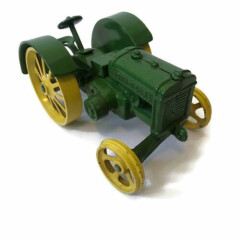 Vintage John Deere Toy Tractor 1970s Ertl Cast Iron 1923 Model D 1/16 Scale