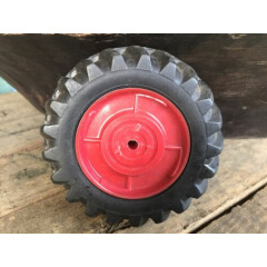 Toy Tractor Replacemant Parts Wheel Red Plastic Rims 