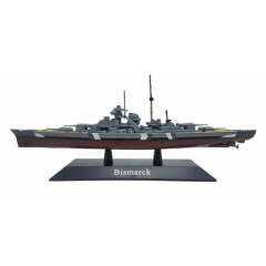 Battleship Bismarck 1:1250 8" DeAgostini Diecast WWII German Ship Model AKS01 