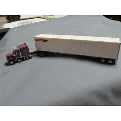 Custom built Peterbilt with reefer. MILNE Truck Lines. 1/87th scale. 