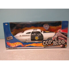 New 1:24 Scale COP RODS WHITE 49' MERC. POLICE CRUISER By HOT WHEELS