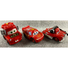 Disney Pixar Cars Mini Adventures McQueen Team! Lightning, Mater, & Doc - LOOSE