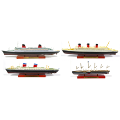 Set 4 Transatlantic Boats France+Queen Mary+United States+Great Eastern 1:1250