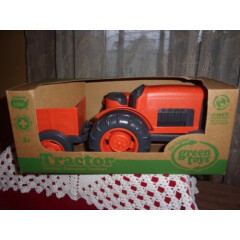 Green Toys Inc orange tractor from 100% recycled plastic made in USA new IOB