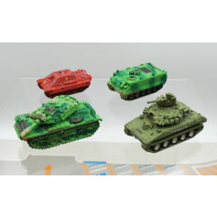 Vintage Micro Machines Military Tank LOT of 4 "The Mauler" 