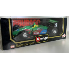 Burago Benetton Ford 1/18 Scale Die Cast Grand Prix F1 Car #20 cod. 6102