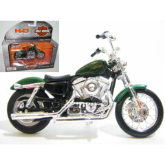 Harley Davidson 2012 XL 1200V Seventy Two Green 1:18 Maisto Motorcycle Model