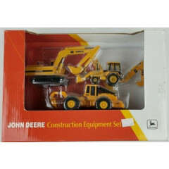 ERTL 1/64th John Deere Construction Equipment set Backhoe Skidder Excavator