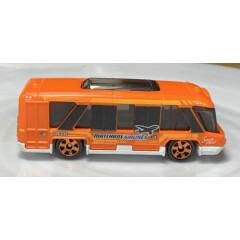 Matchbox Adventure City Swift Shuttle Orange 1/64 Diecast Loose Bus