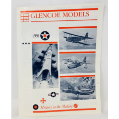 Rare Vintage 1991 Glencoe Models Catalog Booklet Sheet Aircraft Spacecraft Plane