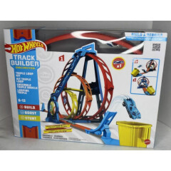 Hot Wheels Track Builder Unlimited Triple Loop Kit, Multi Color GLC96 Mattel