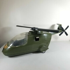 Vintage American Plastic Toys inc. Army Helicopter 12" Figures BIG READ DESC 